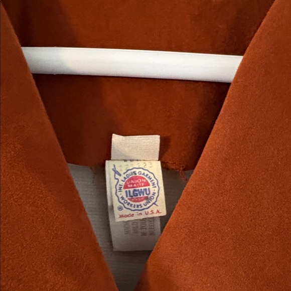 Vintage 60s 70s ILGWU Rust Collar Mod Blazer Jacket Size 9 USA - Picture 3 of 10